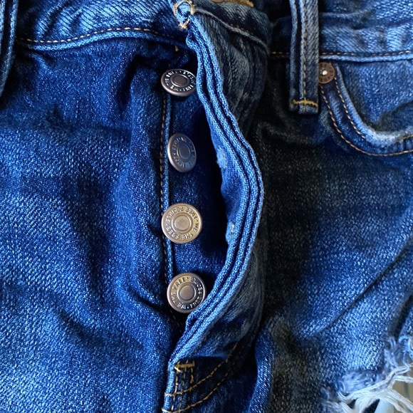 Free People We The Free Button Fly Cutoff Denim Shorts 26 - Picture 2 of 4